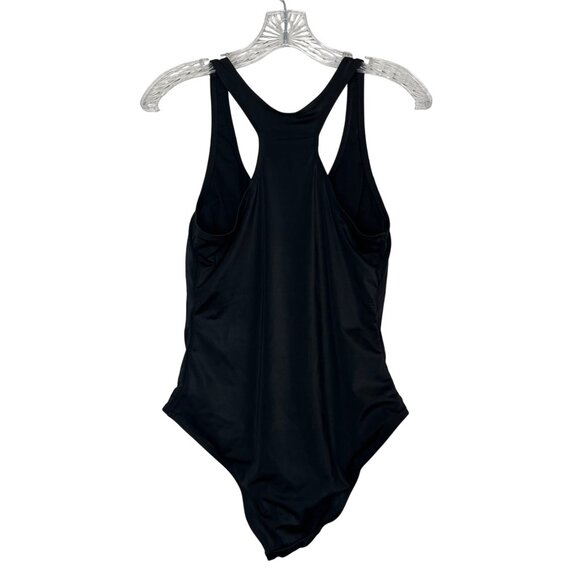 Serra One Piece Swimsuit Womens Large Black New Racerback - Picture 1 of 9